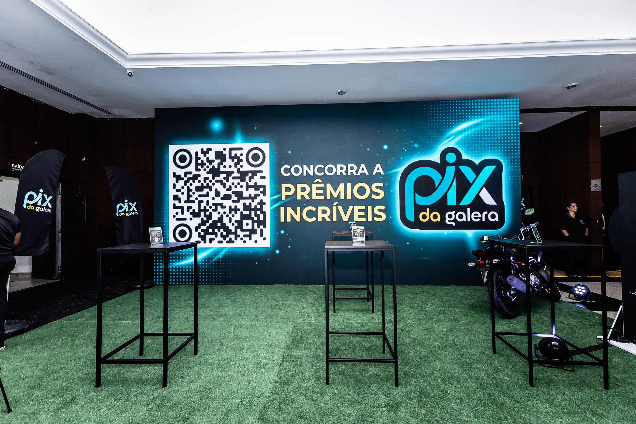Painel oficial da Super Copa Pioneer 2026 com o logo PIX DA GALERA entre as marcas parceiras.